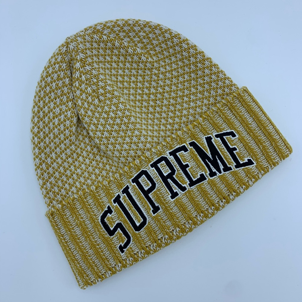 Supreme Fair Isle Beanie (Gold/Yellow)